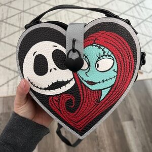 Nightmare Before Christmas Heart-Shaped Character Crossbody Bag